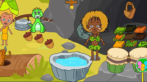Full version of Android apk app My stone age town: Jurassic caveman games for kids for tablet and phone.