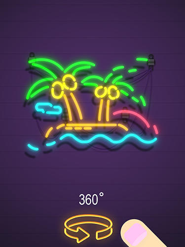 Full version of Android apk app Neon it! 3D light art puzzle for tablet and phone.