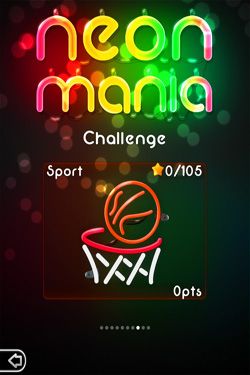 Full version of Android Arcade game apk Neon Mania for tablet and phone.