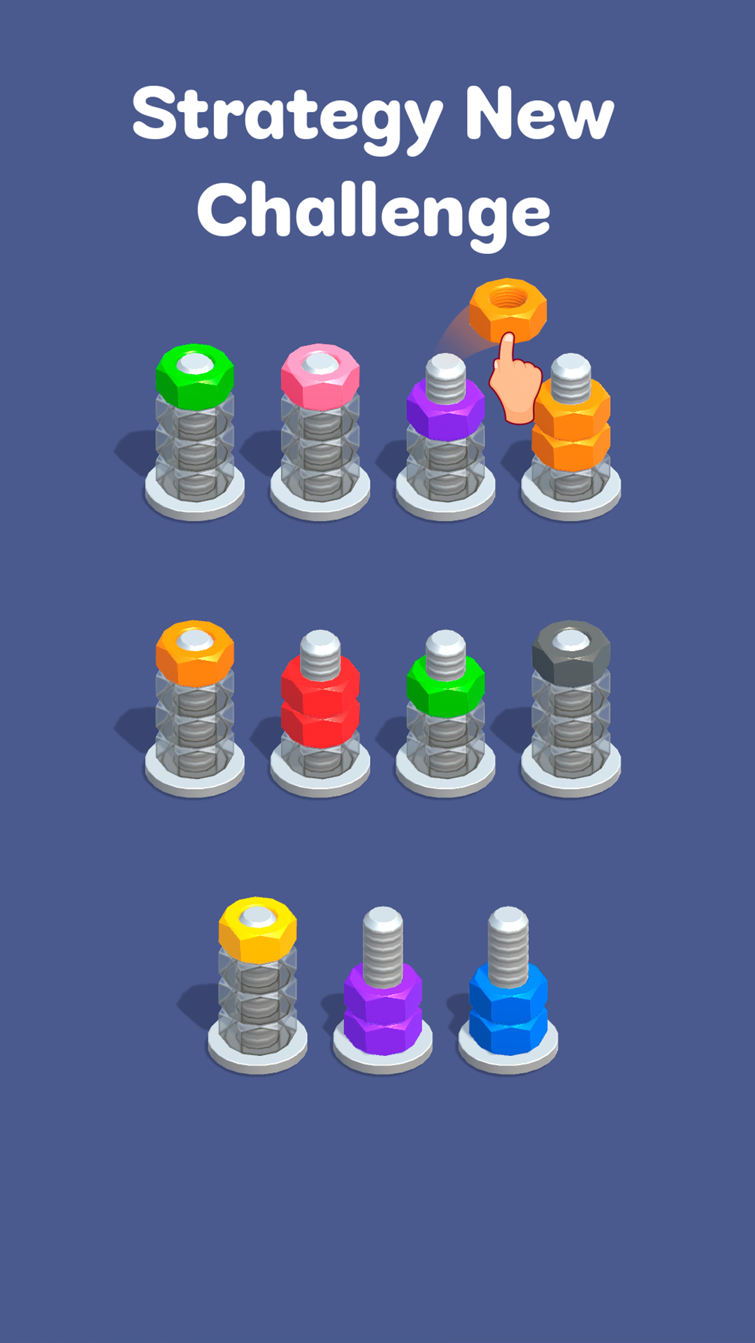 Full version of Android apk app Nuts & Bolts, Color Screw Sort for tablet and phone.