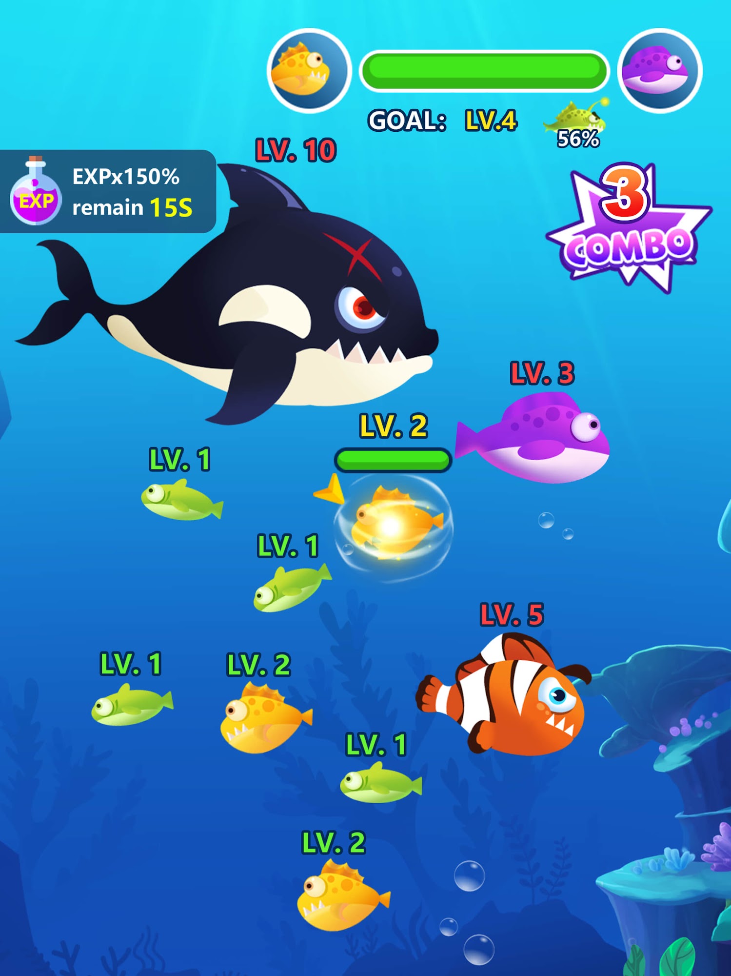 Full version of Android apk app Ocean Domination - Fish.IO for tablet and phone.