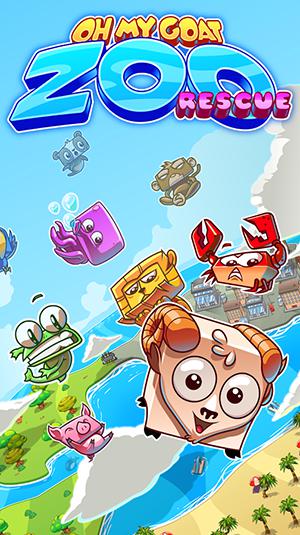 Full version of Android Match 3 game apk Oh my goat: Zoo rescue for tablet and phone.