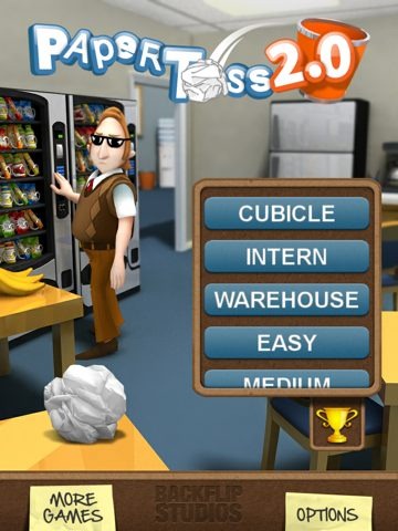 Download Paper toss 2.0 Android free game.