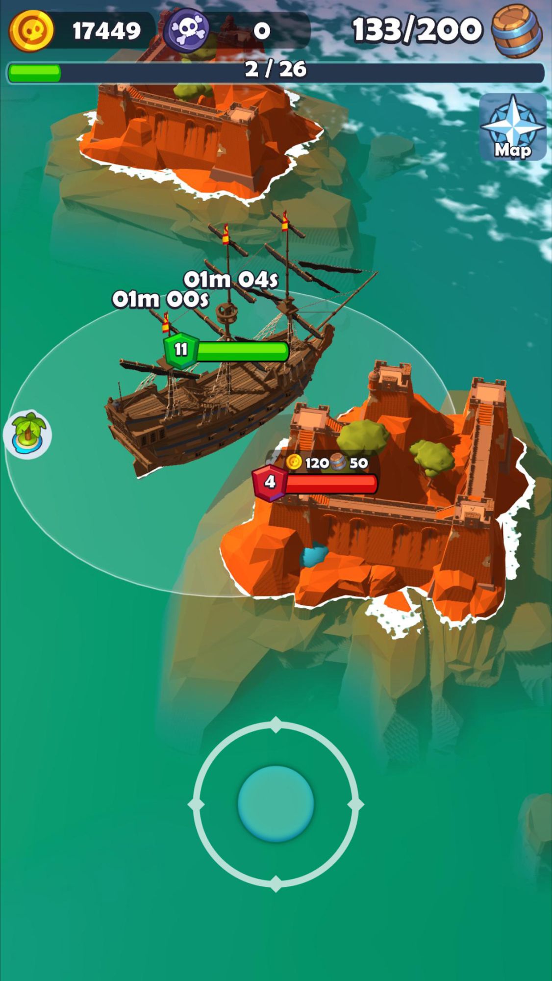 Full version of Android apk app Pirate Raid - Caribbean Battle for tablet and phone.