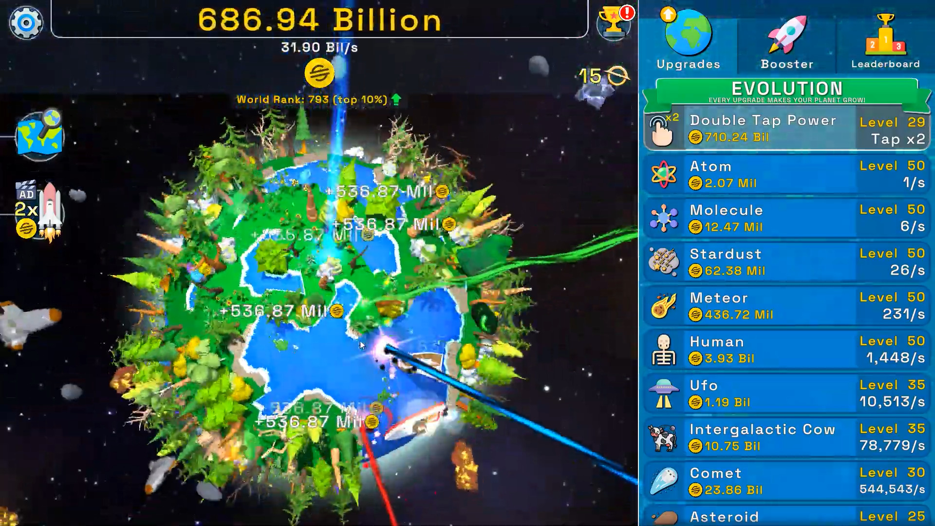 Full version of Android apk app Planet Evolution: Idle Clicker for tablet and phone.