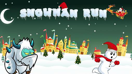 Download Snowman run Android free game.