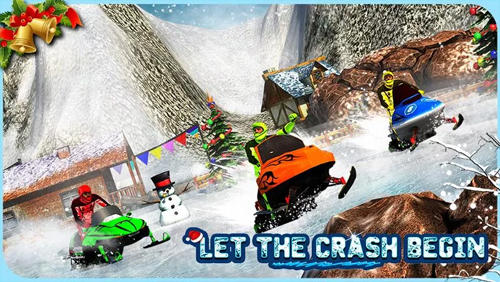 Full version of Android apk app Snowmobile crash derby 3D for tablet and phone.