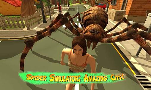 Full version of Android Animals game apk Spider simulator: Amazing city! for tablet and phone.