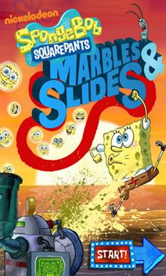Full version of Android Arcade game apk SpongeBob Marbles & Slides for tablet and phone.