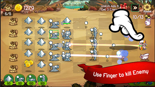 Full version of Android apk app Stickman defense: Cartoon wars for tablet and phone.