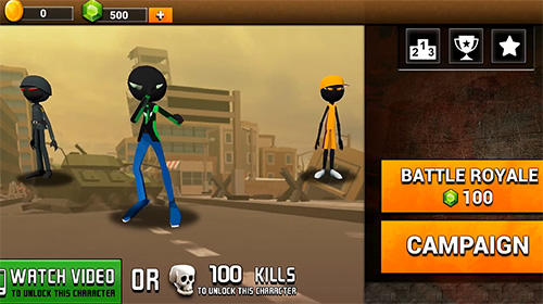 Full version of Android apk app Stickman royale: World war battle for tablet and phone.