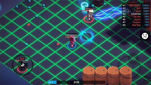 Full version of Android apk app Stickman.io: The warehouse brawl. Pixel cyberpunk for tablet and phone.