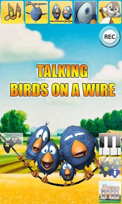 Full version of Android Arcade game apk Talking Birds On A Wire for tablet and phone.