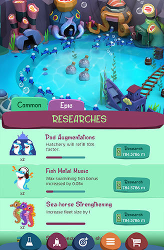 Full version of Android apk app Tiny sharks idle clicker for tablet and phone.