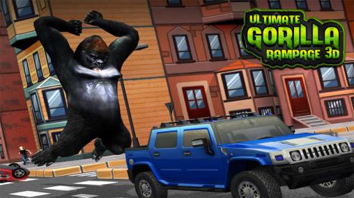 Full version of Android Animals game apk Ultimate gorilla rampage 3D for tablet and phone.