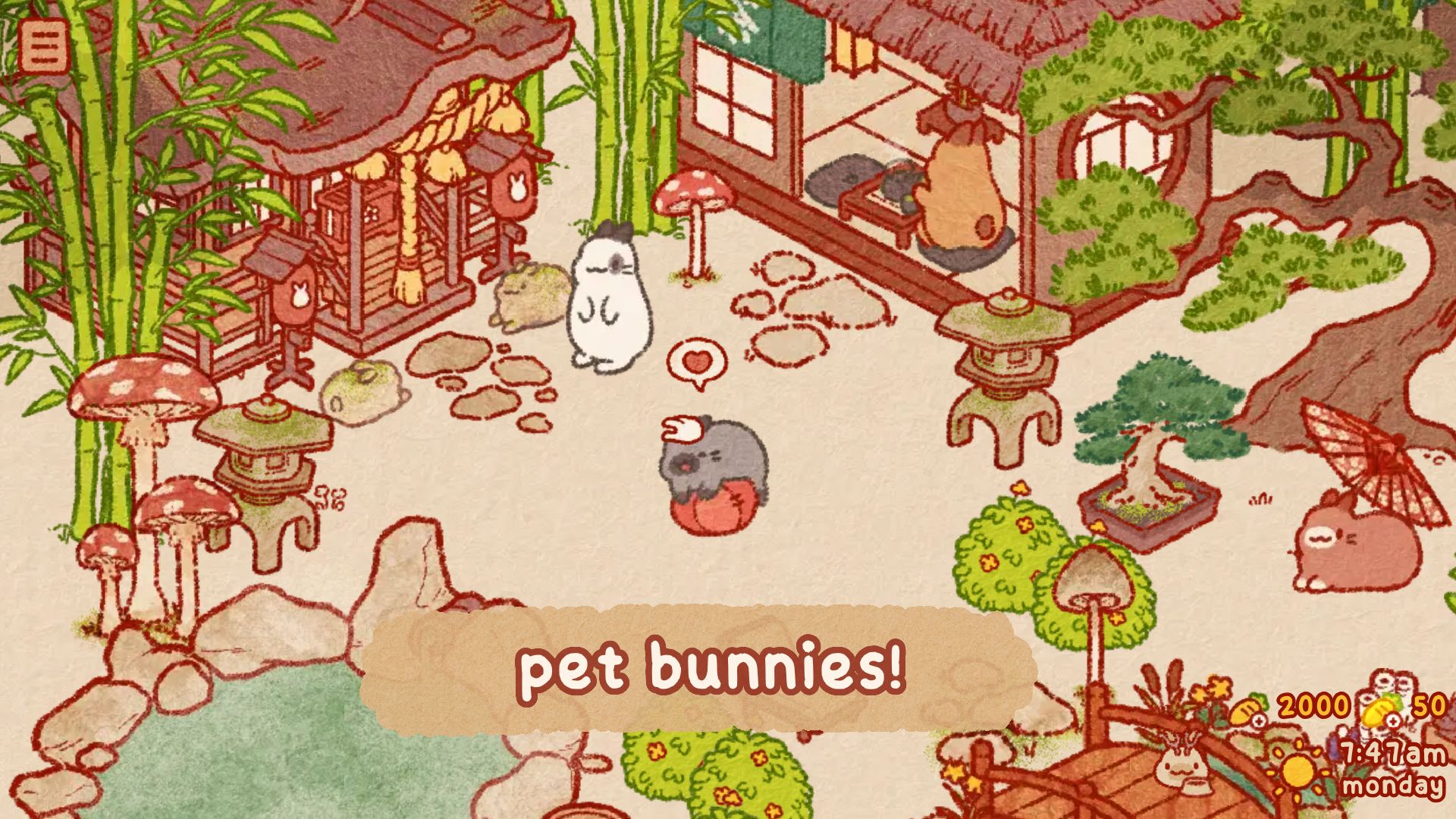 Full version of Android apk app Usagi Shima: Cute Idle Bunnies for tablet and phone.