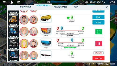 Full version of Android apk app Virtual truck manager: Tycoon trucking company for tablet and phone.