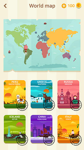 Full version of Android apk app Word tower: World trip for tablet and phone.