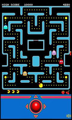 Gameplay of the PAC-MAN by Namco for Android phone or tablet.