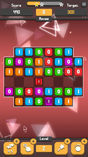 Gameplay of the 0101: Match 3 puzzle for Android phone or tablet.