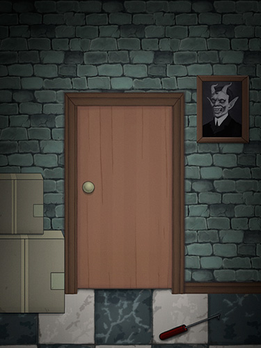 Gameplay of the 100 doors horror for Android phone or tablet.