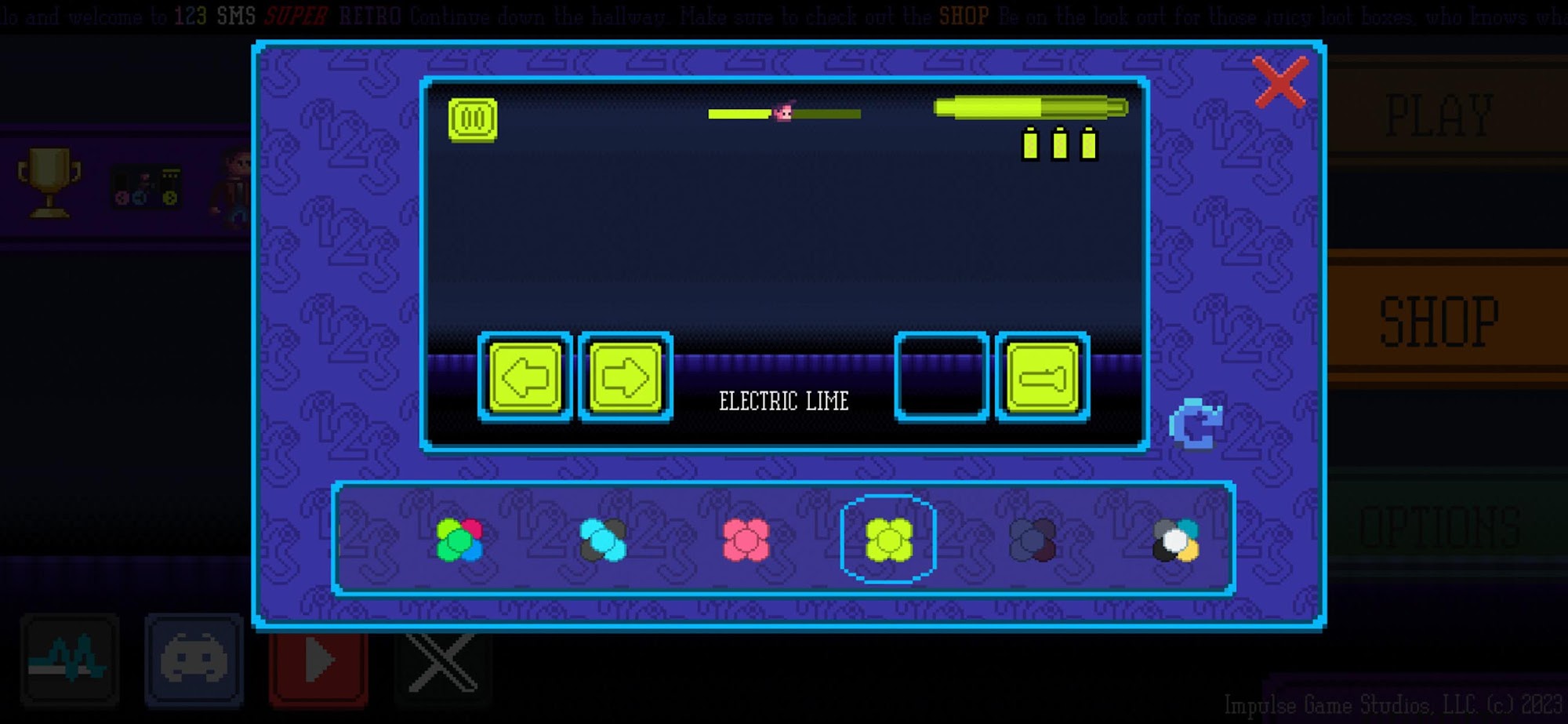 Gameplay of the 123 SMS Super Retro for Android phone or tablet.