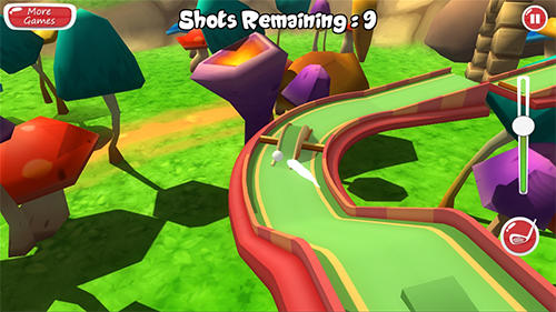 Gameplay of the 3D mini golf adventure for Android phone or tablet.