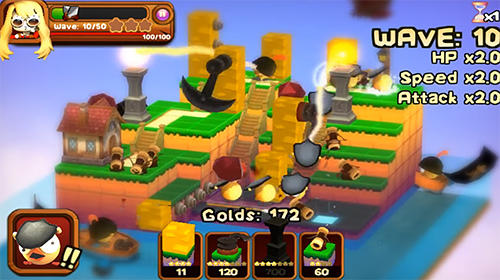 Gameplay of the 3DTD: Chicka invasion for Android phone or tablet.