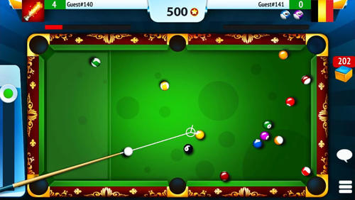 Gameplay of the 8 ball billiard for Android phone or tablet.