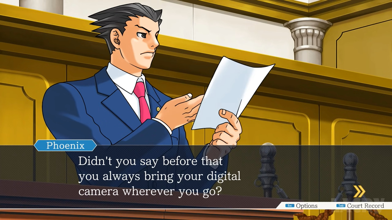 Gameplay of the Ace Attorney Trilogy for Android phone or tablet.