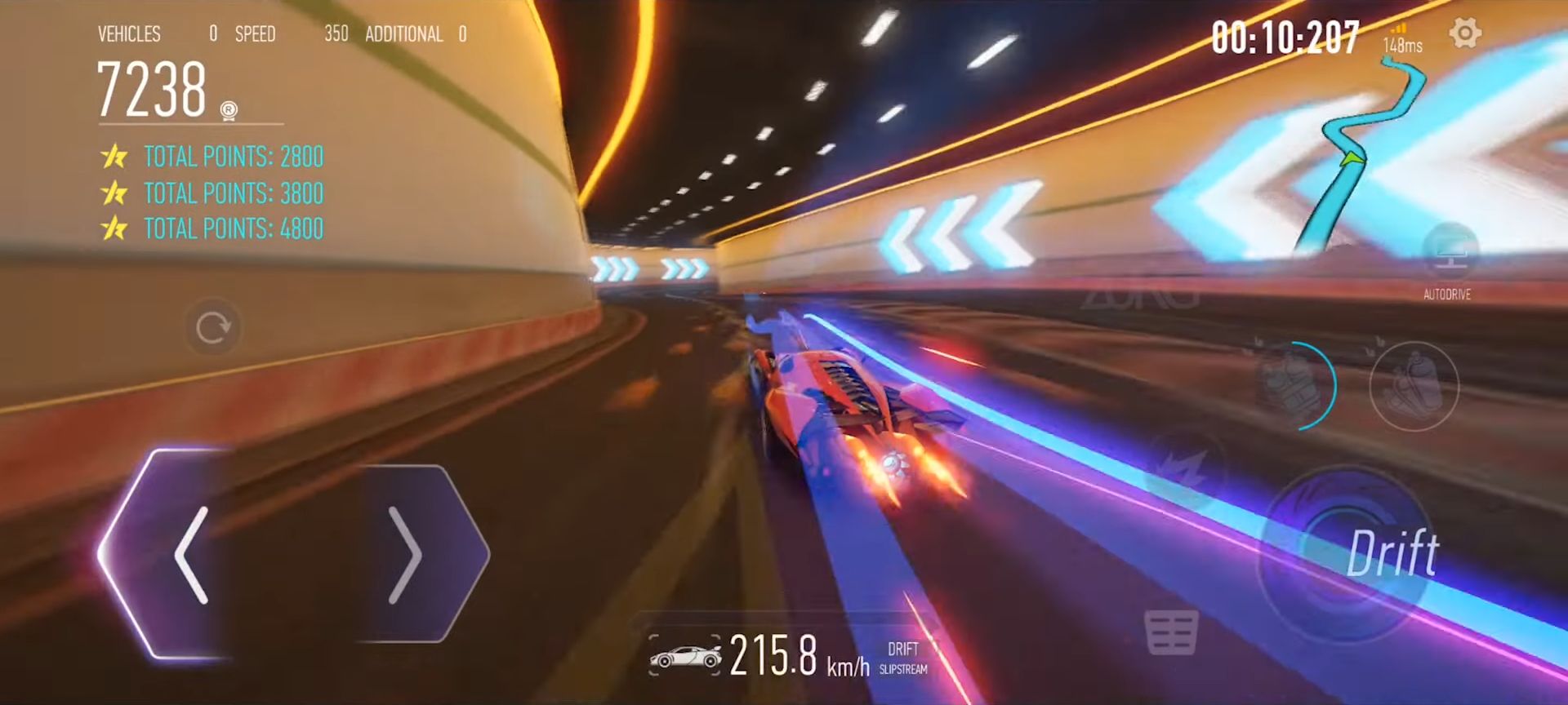 Gameplay of the Ace Racer for Android phone or tablet.