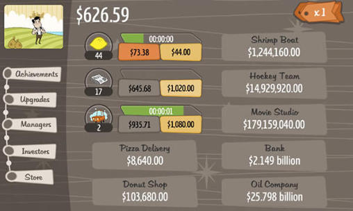 Full version of Android apk app Adventure capitalist for tablet and phone.