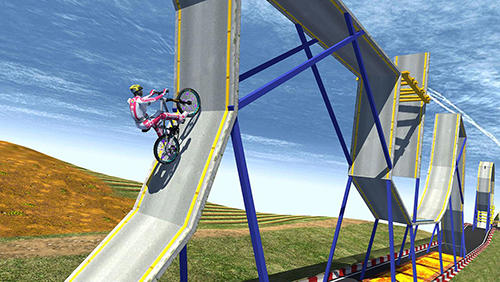 Gameplay of the AEN downhill mountain biking for Android phone or tablet.