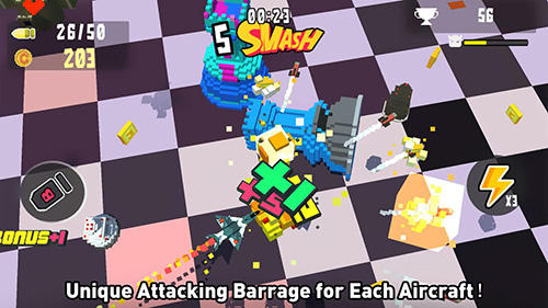 Gameplay of the Aero smash: Open fire for Android phone or tablet.