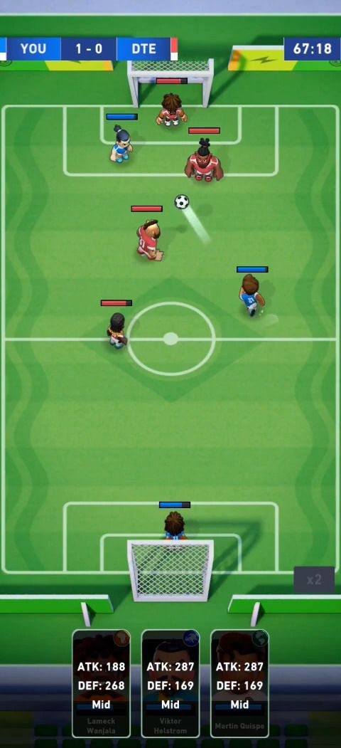 Gameplay of the AFK Football: RPG Soccer Games for Android phone or tablet.