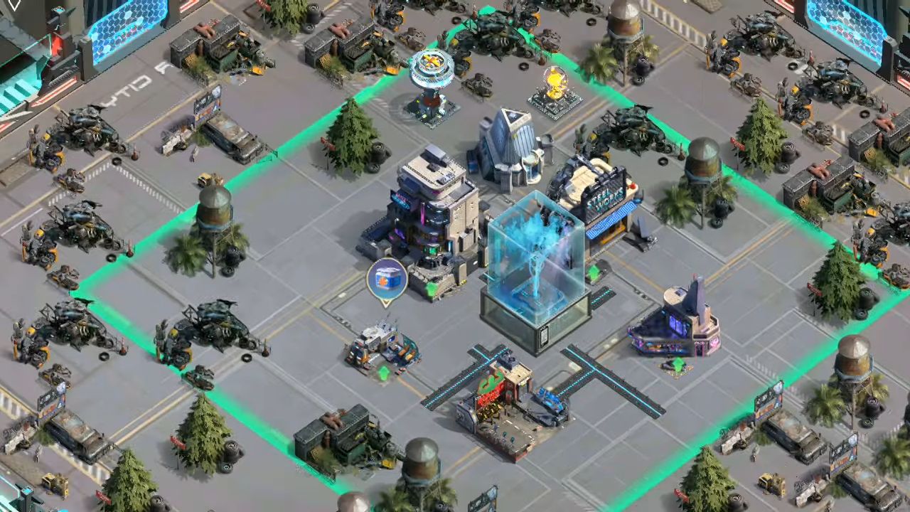 Gameplay of the Age of Cyber for Android phone or tablet.