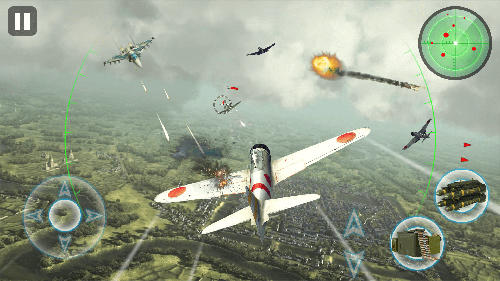 Gameplay of the Air thunder war for Android phone or tablet.