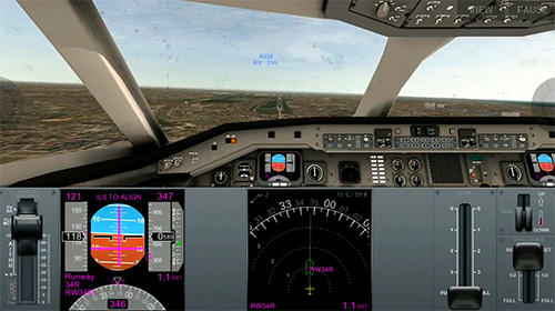 Gameplay of the Airline commander: A real flight experience for Android phone or tablet.