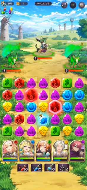Gameplay of the Alchemists' Garden for Android phone or tablet.