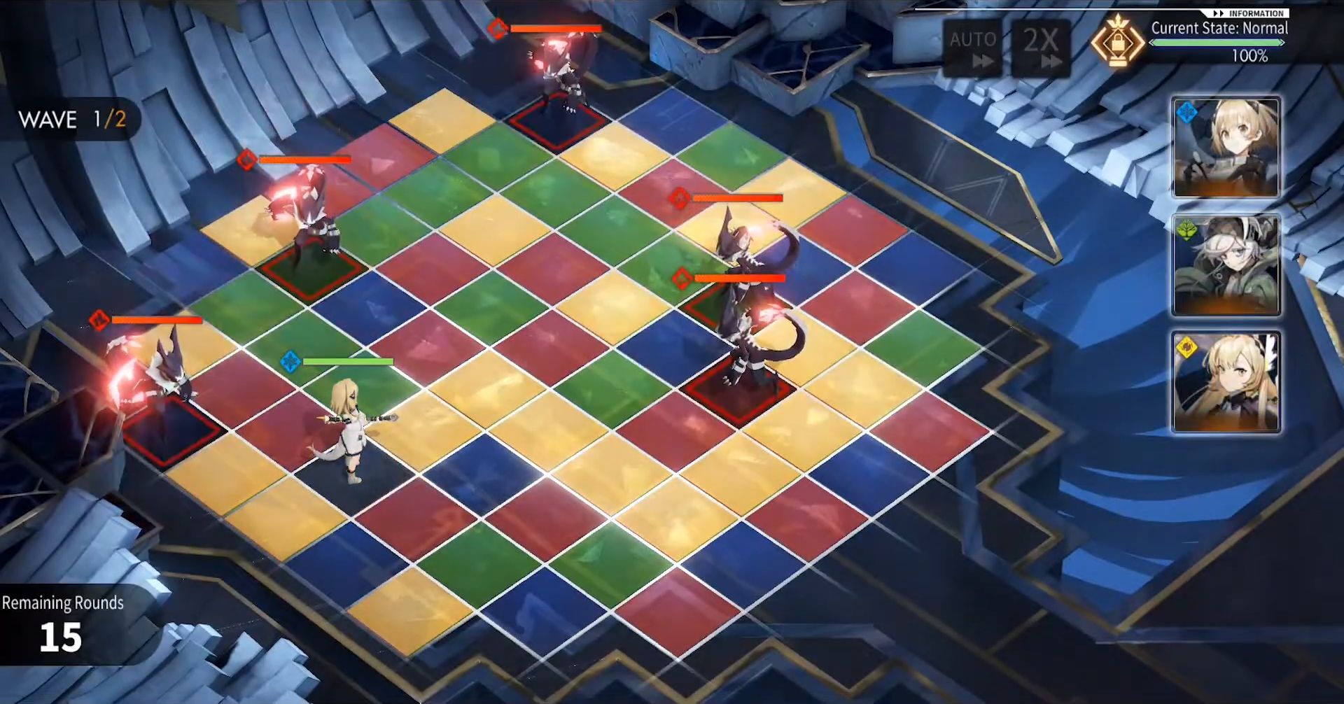 Gameplay of the Alchemy Stars: Aurora Blast for Android phone or tablet.