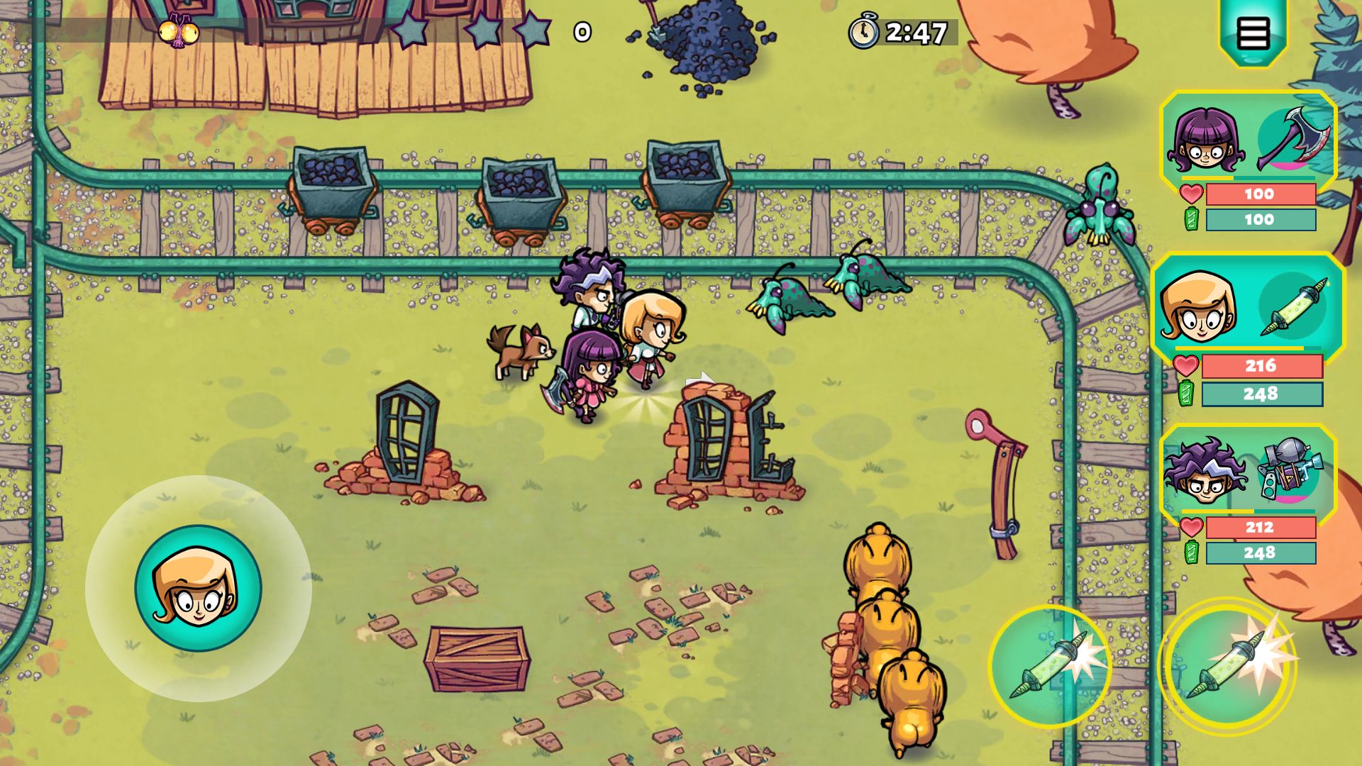 Gameplay of the Alien Food Invasion for Android phone or tablet.