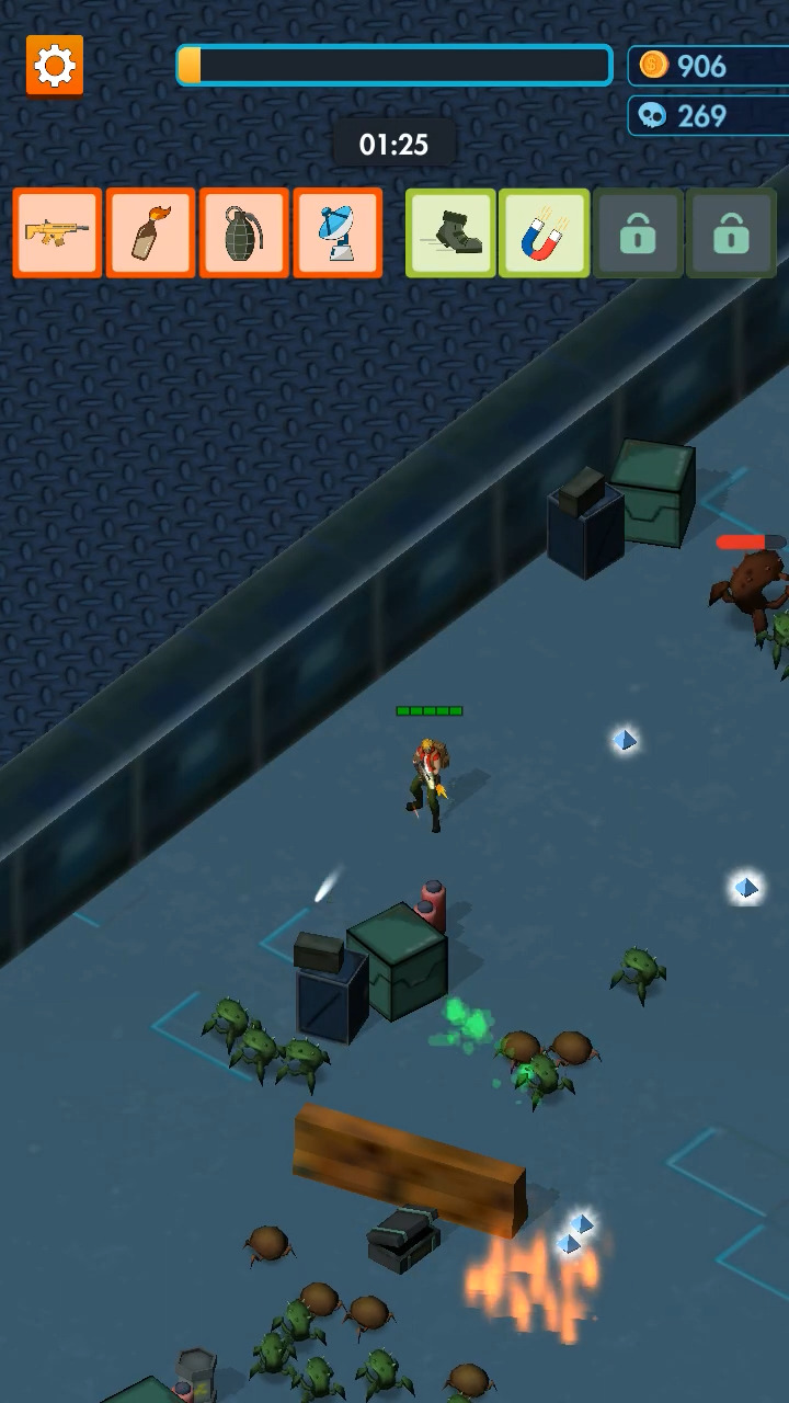 Gameplay of the Alien Survivor for Android phone or tablet.