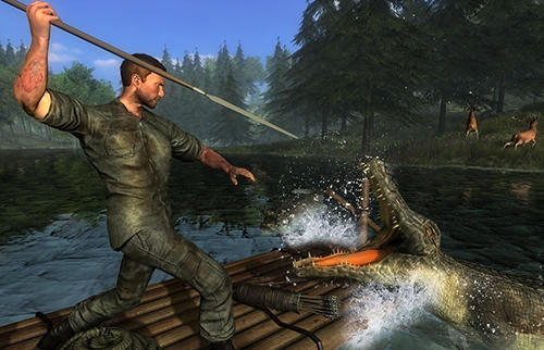 Gameplay of the Amazon jungle survival escape for Android phone or tablet.