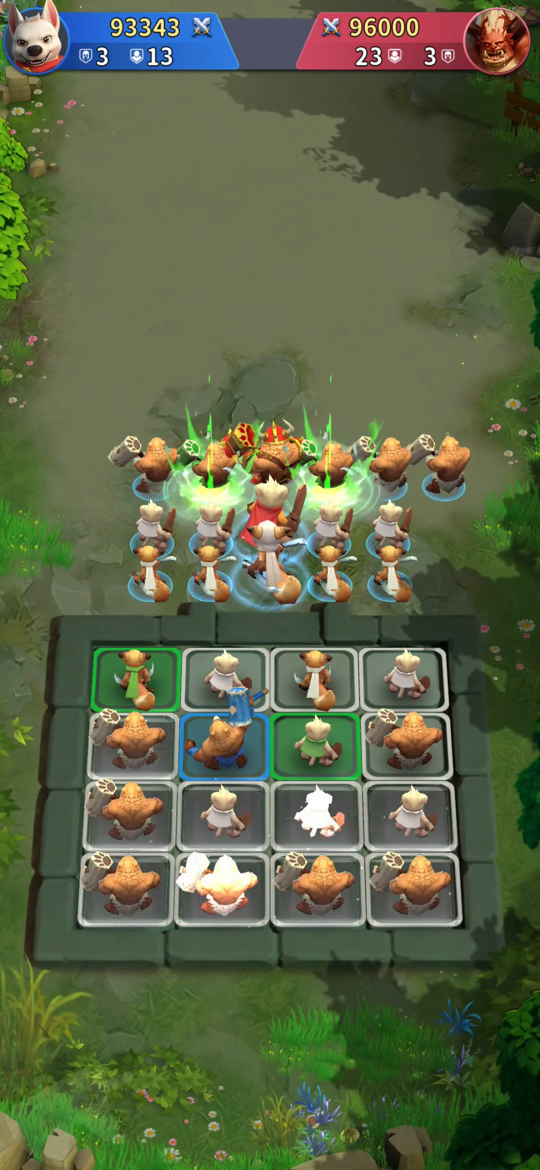 Gameplay of the Animal Lords : Merge & Rumble for Android phone or tablet.