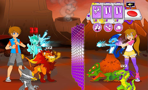 Gameplay of the Animalon: Epic monsters battle for Android phone or tablet.