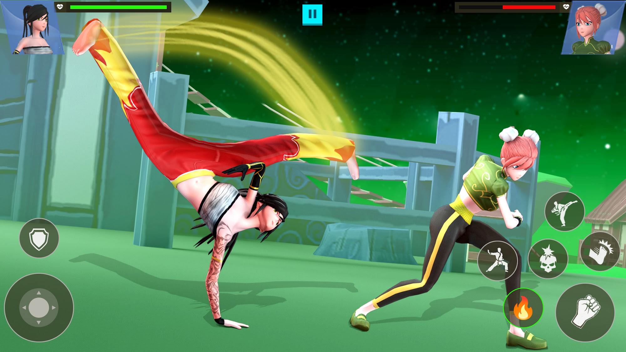 Gameplay of the Anime Fighting Game for Android phone or tablet.