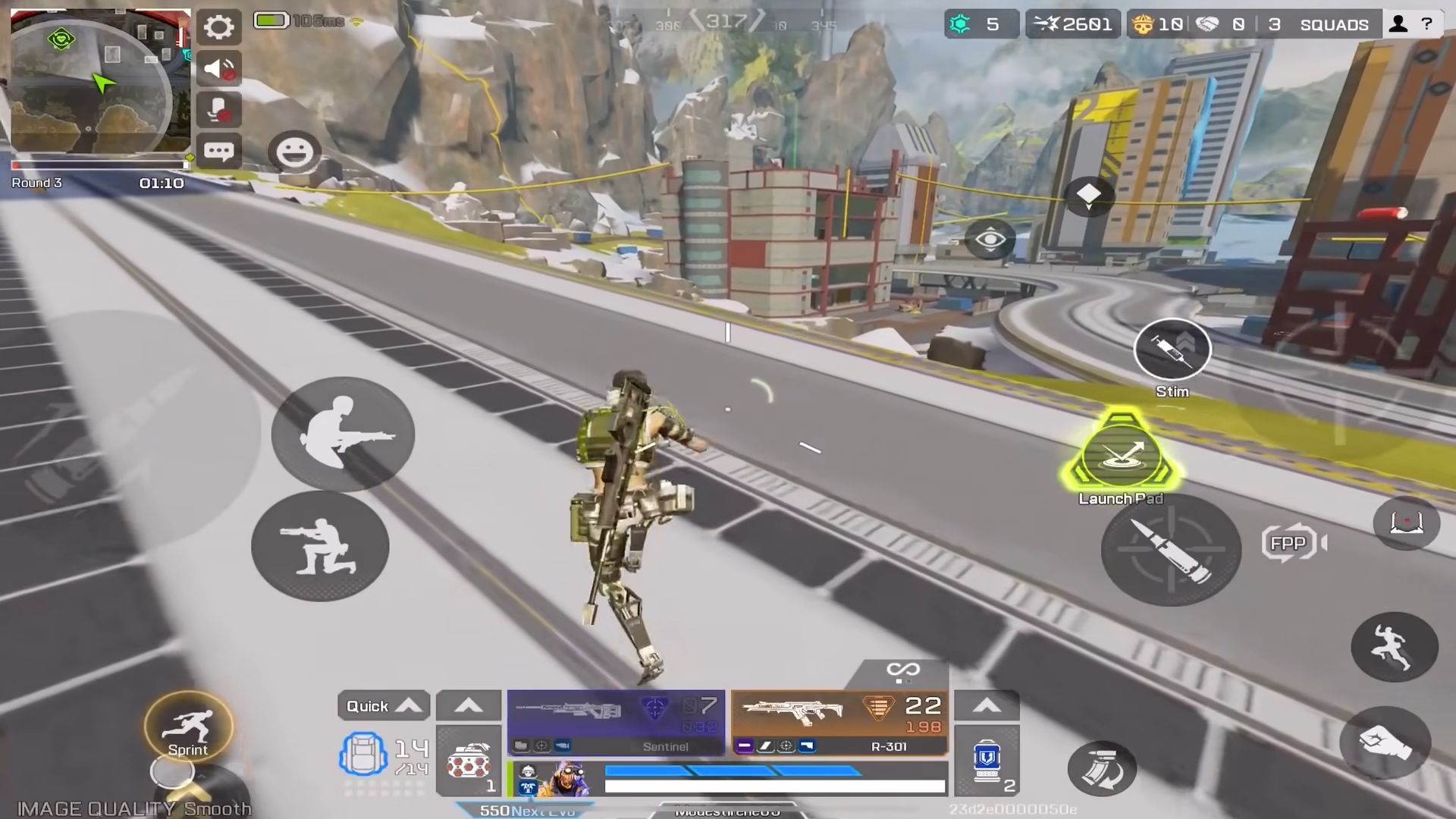 Gameplay of the Apex Legends Mobile for Android phone or tablet.