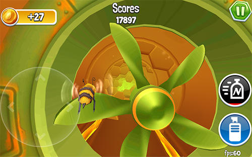 Gameplay of the Arcade bugs fly for Android phone or tablet.