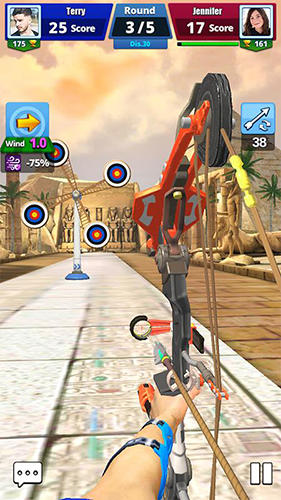 Gameplay of the Archery battle for Android phone or tablet.
