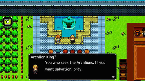 Gameplay of the Archlion saga: Pocket-sized RPG for Android phone or tablet.